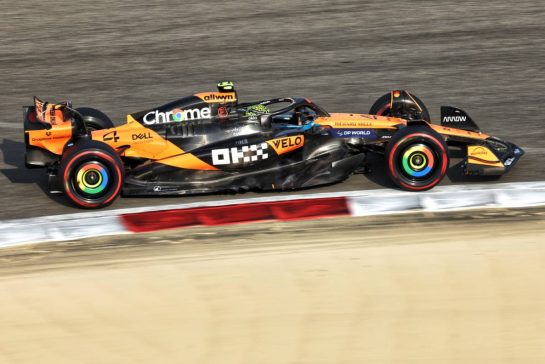 Lando Norris (GBR) McLaren MCL39.
12.04.2025. Formula 1 World Championship, Rd 4, Bahrain Grand Prix, Sakhir, Bahrain, Qualifying Day.
- www.xpbimages.com, EMail: requests@xpbimages.com © Copyright: Bearne / XPB Images