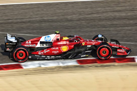 Lewis Hamilton (GBR) Ferrari SF-25.
12.04.2025. Formula 1 World Championship, Rd 4, Bahrain Grand Prix, Sakhir, Bahrain, Qualifying Day.
- www.xpbimages.com, EMail: requests@xpbimages.com © Copyright: Bearne / XPB Images