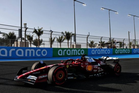 Charles Leclerc (MON) Ferrari SF-25.
19.04.2025. Formula 1 World Championship, Rd 5, Saudi Arabian Grand Prix, Jeddah, Saudi Arabia, Qualifying Day.
- www.xpbimages.com, EMail: requests@xpbimages.com © Copyright: Charniaux / XPB Images