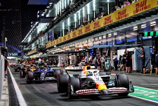 Isack Hadjar (FRA) Racing Bulls VCARB 02 leaves the pits.
19.04.2025. Formula 1 World Championship, Rd 5, Saudi Arabian Grand Prix, Jeddah, Saudi Arabia, Qualifying Day.
- www.xpbimages.com, EMail: requests@xpbimages.com © Copyright: Batchelor / XPB Images