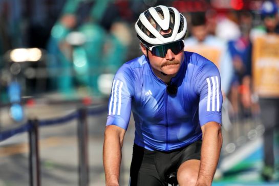 Valtteri Bottas (FIN) Mercedes AMG F1 Reserve Driver rides the circuit.
15.05.2025. Formula 1 World Championship, Rd 7, Emilia Romagna Grand Prix, Imola, Italy, Preparation Day.
- www.xpbimages.com, EMail: requests@xpbimages.com © Copyright: Bearne / XPB Images