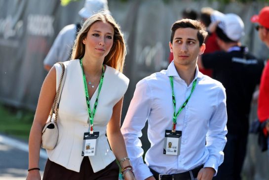(L to R): Francesca Franzoni (ITA) with Giacomo Domenicali (ITA) Dorna Sports.
18.05.2025. Formula 1 World Championship, Rd 7, Emilia Romagna Grand Prix, Imola, Italy, Race Day.
- www.xpbimages.com, EMail: requests@xpbimages.com © Copyright: Moy / XPB Images