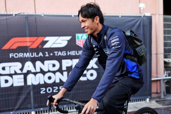 Alexander Albon (THA) Atlassian Williams Racing.
22.05.2025. Formula 1 World Championship, Rd 8, Monaco Grand Prix, Monte Carlo, Monaco, Preparation Day.
- www.xpbimages.com, EMail: requests@xpbimages.com © Copyright: Bearne / XPB Images