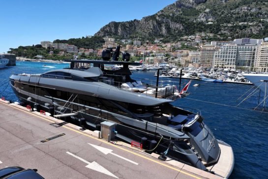 Unleash the Lion - the boat of Max Verstappen (NLD) Red Bull Racing, in the Monaco Harbour.
22.05.2025. Formula 1 World Championship, Rd 8, Monaco Grand Prix, Monte Carlo, Monaco, Preparation Day.
- www.xpbimages.com, EMail: requests@xpbimages.com © Copyright: Moy / XPB Images