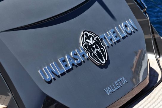 Unleash the Lion - the boat of Max Verstappen (NLD) Red Bull Racing, in the Monaco Harbour.
22.05.2025. Formula 1 World Championship, Rd 8, Monaco Grand Prix, Monte Carlo, Monaco, Preparation Day.
- www.xpbimages.com, EMail: requests@xpbimages.com © Copyright: Moy / XPB Images