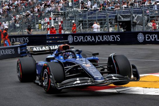 Alexander Albon (THA) Atlassian Williams Racing FW47.
23.05.2025. Formula 1 World Championship, Rd 8, Monaco Grand Prix, Monte Carlo, Monaco, Practice Day.
- www.xpbimages.com, EMail: requests@xpbimages.com © Copyright: Batchelor / XPB Images