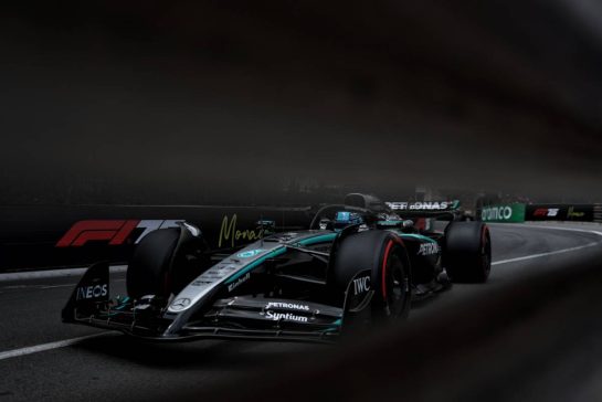 George Russell (GBR) Mercedes AMG F1 W16.
23.05.2025. Formula 1 World Championship, Rd 8, Monaco Grand Prix, Monte Carlo, Monaco, Practice Day.
- www.xpbimages.com, EMail: requests@xpbimages.com © Copyright: Charniaux / XPB Images