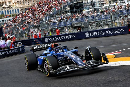 Alexander Albon (THA) Atlassian Williams Racing FW47.
23.05.2025. Formula 1 World Championship, Rd 8, Monaco Grand Prix, Monte Carlo, Monaco, Practice Day.
- www.xpbimages.com, EMail: requests@xpbimages.com © Copyright: Batchelor / XPB Images