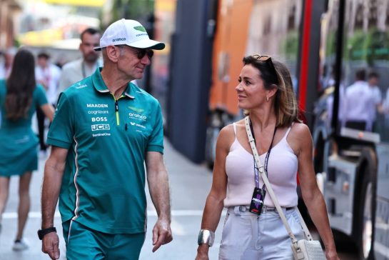 (L to R): Adrian Newey (GBR) Aston Martin F1 Team Managing Technical Partner with Natalie Pinkham (GBR) Sky Sports Presenter.
24.05.2025. Formula 1 World Championship, Rd 8, Monaco Grand Prix, Monte Carlo, Monaco, Qualifying Day.
- www.xpbimages.com, EMail: requests@xpbimages.com © Copyright: Moy / XPB Images