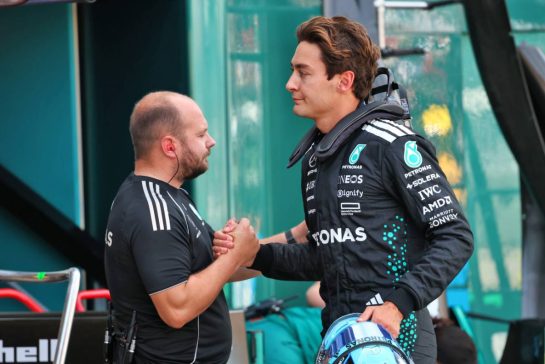 George Russell (GBR) Mercedes AMG F1.
24.05.2025. Formula 1 World Championship, Rd 8, Monaco Grand Prix, Monte Carlo, Monaco, Qualifying Day.
- www.xpbimages.com, EMail: requests@xpbimages.com © Copyright: Batchelor / XPB Images