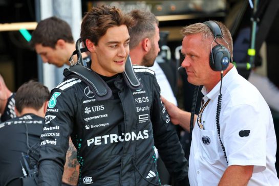 George Russell (GBR) Mercedes AMG F1.
24.05.2025. Formula 1 World Championship, Rd 8, Monaco Grand Prix, Monte Carlo, Monaco, Qualifying Day.
- www.xpbimages.com, EMail: requests@xpbimages.com © Copyright: Batchelor / XPB Images