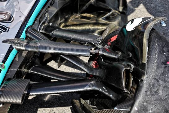 Damaged Mercedes AMG F1 W16 of Andrea Kimi Antonelli (ITA), who crashed in qualifying.
24.05.2025. Formula 1 World Championship, Rd 8, Monaco Grand Prix, Monte Carlo, Monaco, Qualifying Day.
- www.xpbimages.com, EMail: requests@xpbimages.com © Copyright: Moy / XPB Images