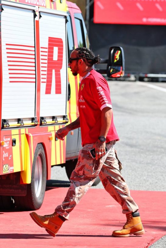 Lewis Hamilton (GBR) Ferrari.
29.05.2025. Formula 1 World Championship, Rd 9, Spanish Grand Prix, Barcelona, Spain, Preparation Day.
- www.xpbimages.com, EMail: requests@xpbimages.com © Copyright: Batchelor / XPB Images