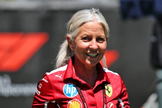 Angela Cullen (NZL) Ferrari Physiotherapist.
29.05.2025. Formula 1 World Championship, Rd 9, Spanish Grand Prix, Barcelona, Spain, Preparation Day.
- www.xpbimages.com, EMail: requests@xpbimages.com © Copyright: Rew / XPB Images