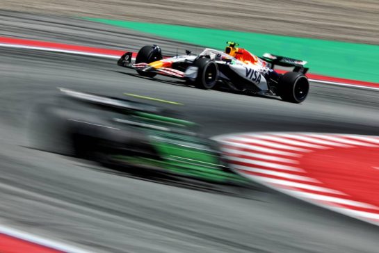 Liam Lawson (NZL) Racing Bulls VCARB 02.
30.05.2025 Formula 1 World Championship, Rd 9, Spanish Grand Prix, Barcelona, Spain, Practice Day.
- www.xpbimages.com, EMail: requests@xpbimages.com © Copyright: Charniaux / XPB Images