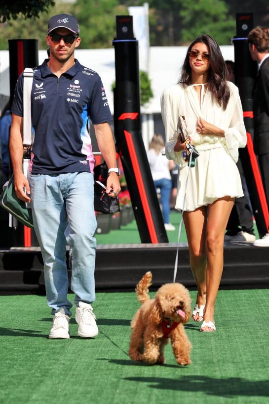 (L to R): Pierre Gasly (FRA) Alpine F1 Team with his girlfriend Kika Cerqueira Gomes (POR).
31.05.2025. Formula 1 World Championship, Rd 9, Spanish Grand Prix, Barcelona, Spain, Qualifying Day.
- www.xpbimages.com, EMail: requests@xpbimages.com © Copyright: Rew / XPB Images