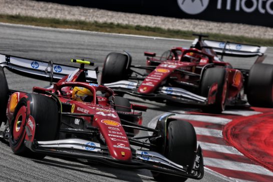 Lewis Hamilton (GBR) Ferrari SF-25.
01.06.2025. Formula 1 World Championship, Rd 9, Spanish Grand Prix, Barcelona, Spain, Race Day.
- www.xpbimages.com, EMail: requests@xpbimages.com © Copyright: Charniaux / XPB Images