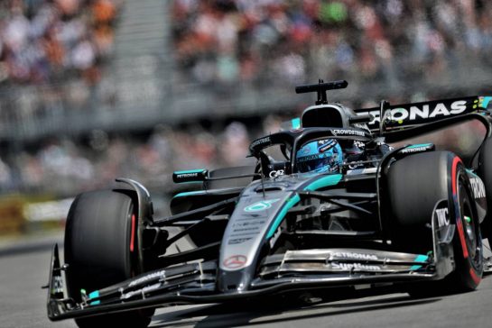 George Russell (GBR) Mercedes AMG F1 W16.
13.06.2025. Formula 1 World Championship, Rd 10, Canadian Grand Prix, Montreal, Canada, Practice Day.
- www.xpbimages.com, EMail: requests@xpbimages.com © Copyright: Charniaux / XPB Images