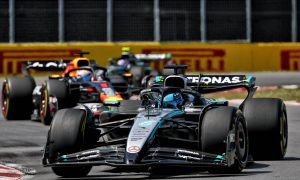 Canadian GP: Russell wins under Safety Car as McLaren duo clash