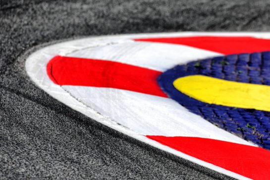 Circuit atmosphere - kerb detail.
26.06.2025. Formula 1 World Championship, Rd 11, Austrian Grand Prix, Spielberg, Austria, Preparation Day.
- www.xpbimages.com, EMail: requests@xpbimages.com © Copyright: Moy / XPB Images