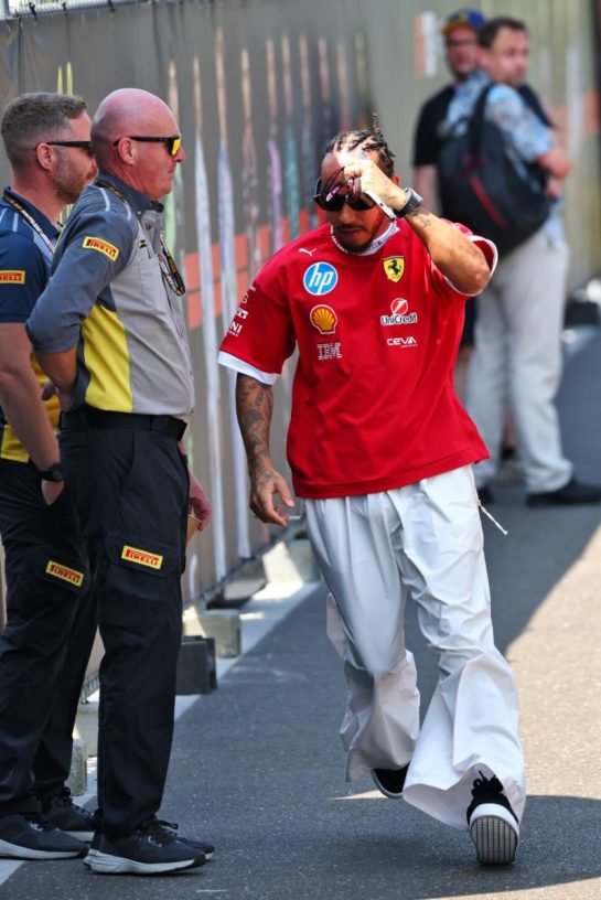 Lewis Hamilton (GBR) Ferrari.
26.06.2025. Formula 1 World Championship, Rd 11, Austrian Grand Prix, Spielberg, Austria, Preparation Day.
- www.xpbimages.com, EMail: requests@xpbimages.com © Copyright: Batchelor / XPB Images