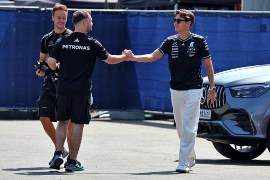 George Russell (GBR) Mercedes AMG F1.
26.06.2025. Formula 1 World Championship, Rd 11, Austrian Grand Prix, Spielberg, Austria, Preparation Day.
- www.xpbimages.com, EMail: requests@xpbimages.com © Copyright: Moy / XPB Images