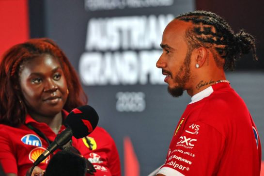 Lewis Hamilton (GBR) Ferrari.
26.06.2025. Formula 1 World Championship, Rd 11, Austrian Grand Prix, Spielberg, Austria, Preparation Day.
- www.xpbimages.com, EMail: requests@xpbimages.com © Copyright: Batchelor / XPB Images