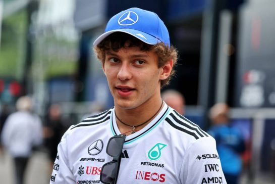 Andrea Kimi Antonelli (ITA) Mercedes AMG F1.
26.06.2025. Formula 1 World Championship, Rd 11, Austrian Grand Prix, Spielberg, Austria, Preparation Day.
- www.xpbimages.com, EMail: requests@xpbimages.com © Copyright: Moy / XPB Images