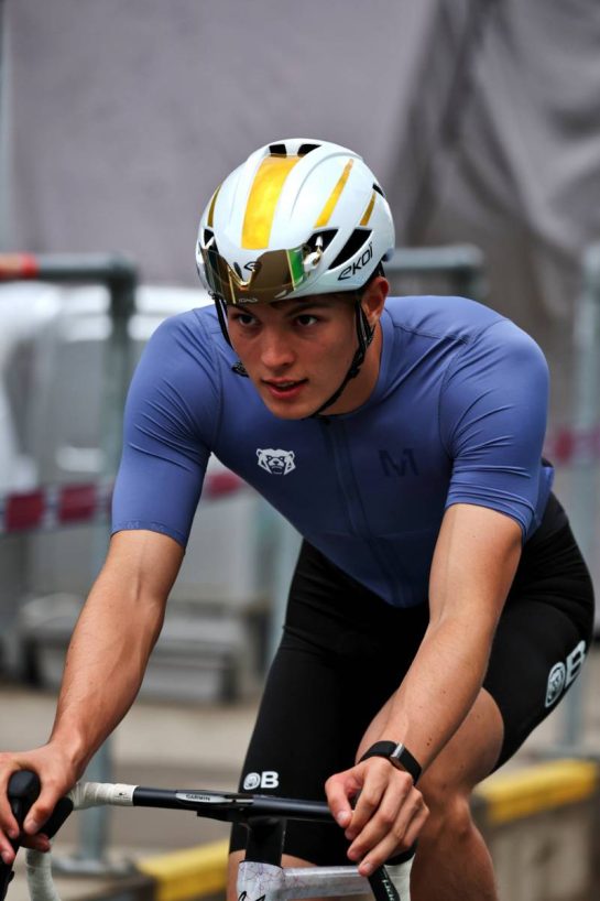 Oliver Bearman (GBR) Haas F1 Team rides the circuit.
26.06.2025. Formula 1 World Championship, Rd 11, Austrian Grand Prix, Spielberg, Austria, Preparation Day.
- www.xpbimages.com, EMail: requests@xpbimages.com © Copyright: Moy / XPB Images