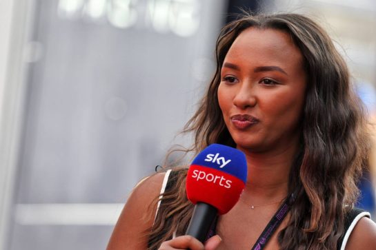 Naomi Schiff (RWA) / (BEL) Sky Sports F1 Presenter.
27.06.2025. Formula 1 World Championship, Rd 11, Austrian Grand Prix, Spielberg, Austria, Practice Day.
- www.xpbimages.com, EMail: requests@xpbimages.com © Copyright: Moy / XPB Images