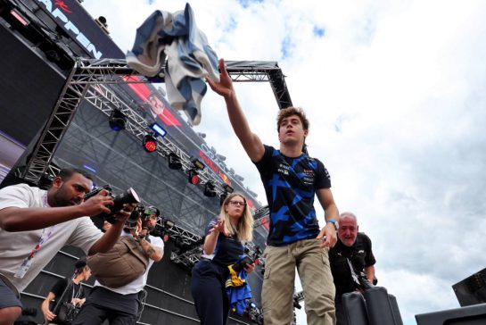 Franco Colapinto (ARG) Alpine F1 Team on the FanZone Stage.
28.06.2025. Formula 1 World Championship, Rd 11, Austrian Grand Prix, Spielberg, Austria, Qualifying Day.
- www.xpbimages.com, EMail: requests@xpbimages.com © Copyright: Moy / XPB Images