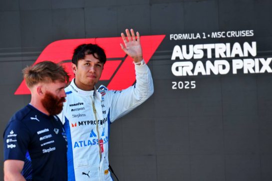 Alexander Albon (THA) Atlassian Williams Racing.
28.06.2025. Formula 1 World Championship, Rd 11, Austrian Grand Prix, Spielberg, Austria, Qualifying Day.
- www.xpbimages.com, EMail: requests@xpbimages.com © Copyright: Batchelor / XPB Images