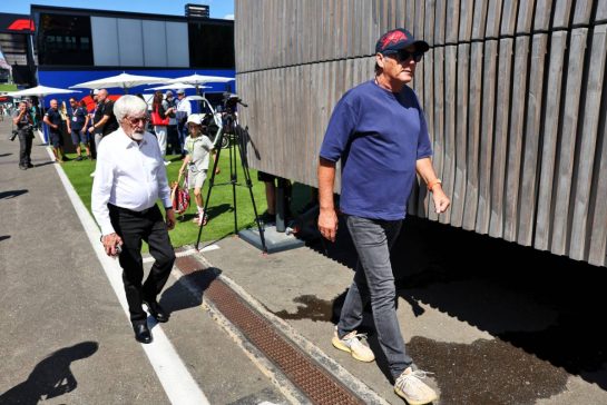 (L to R): Bernie Ecclestone (GBR) and Gerhard Berger (AUT).
29.06.2025. Formula 1 World Championship, Rd 11, Austrian Grand Prix, Spielberg, Austria, Race Day.
- www.xpbimages.com, EMail: requests@xpbimages.com © Copyright: Batchelor / XPB Images