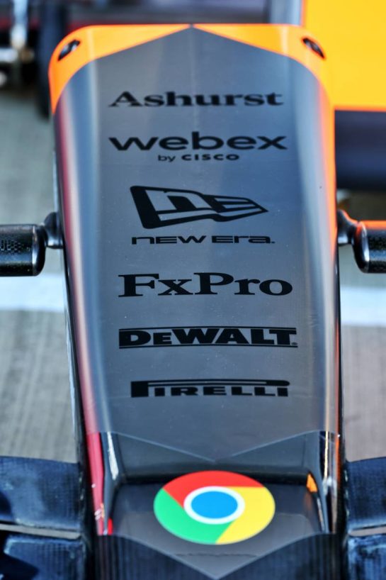 McLaren MCL39 nosecone.
03.07.2025. Formula 1 World Championship, Rd 12, British Grand Prix, Silverstone, England, Preparation Day.
- www.xpbimages.com, EMail: requests@xpbimages.com © Copyright: Moy / XPB Images