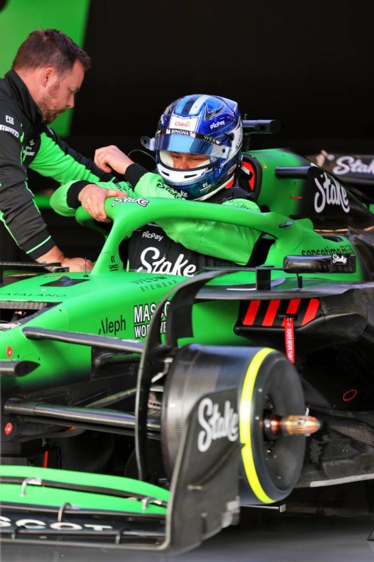 Paul Aron (EST) Sauber C45 Test Driver.
03.07.2025. Formula 1 World Championship, Rd 12, British Grand Prix, Silverstone, England, Preparation Day.
- www.xpbimages.com, EMail: requests@xpbimages.com © Copyright: Davenport / XPB Images