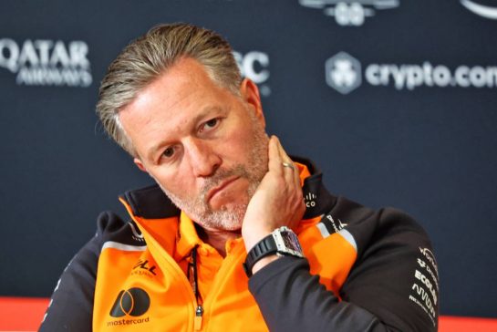 Zak Brown (USA) McLaren Executive Director in the FIA Press Conference.
04.07.2025. Formula 1 World Championship, Rd 12, British Grand Prix, Silverstone, England, Practice Day.
- www.xpbimages.com, EMail: requests@xpbimages.com © Copyright: Charniaux / XPB Images