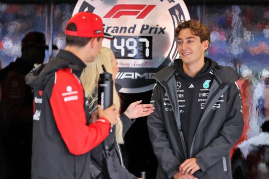 George Russell (GBR) Mercedes AMG F1 on the drivers' parade.
06.07.2025. Formula 1 World Championship, Rd 12, British Grand Prix, Silverstone, England, Race Day.
- www.xpbimages.com, EMail: requests@xpbimages.com © Copyright: Davenport / XPB Images