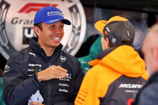Alexander Albon (THA) Atlassian Williams Racing on the drivers' parade.
06.07.2025. Formula 1 World Championship, Rd 12, British Grand Prix, Silverstone, England, Race Day.
- www.xpbimages.com, EMail: requests@xpbimages.com © Copyright: Davenport / XPB Images
