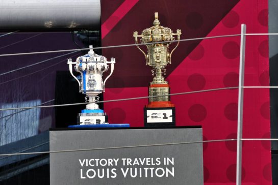 Circuit atmosphere - race winners' trophies.
06.07.2025. Formula 1 World Championship, Rd 12, British Grand Prix, Silverstone, England, Race Day.
- www.xpbimages.com, EMail: requests@xpbimages.com © Copyright: Batchelor / XPB Images