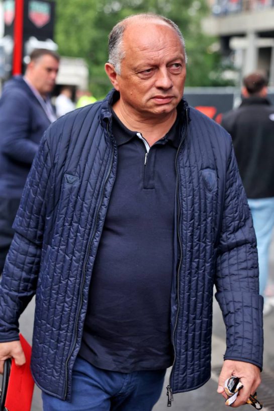 Frederic Vasseur (FRA) Ferrari Team Principal.
24.07.2025. Formula 1 World Championship, Rd 13, Belgian Grand Prix, Spa Francorchamps, Belgium, Preparation Day.
- www.xpbimages.com, EMail: requests@xpbimages.com © Copyright: Bearne / XPB Images