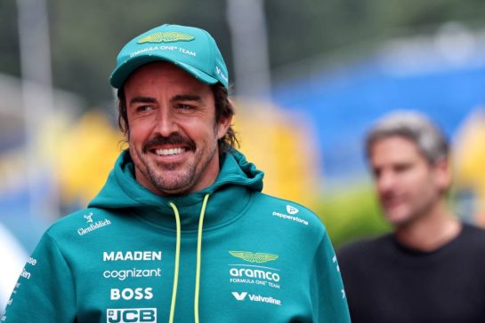 Fernando Alonso (ESP) Aston Martin F1 Team.
24.07.2025. Formula 1 World Championship, Rd 13, Belgian Grand Prix, Spa Francorchamps, Belgium, Preparation Day.
- www.xpbimages.com, EMail: requests@xpbimages.com © Copyright: Bearne / XPB Images