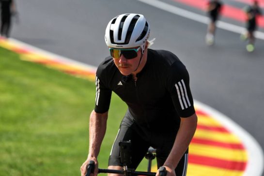 Valtteri Bottas (FIN) Mercedes AMG F1 Reserve Driver rides the circuit.
24.07.2025. Formula 1 World Championship, Rd 13, Belgian Grand Prix, Spa Francorchamps, Belgium, Preparation Day.
- www.xpbimages.com, EMail: requests@xpbimages.com © Copyright: Moy / XPB Images
