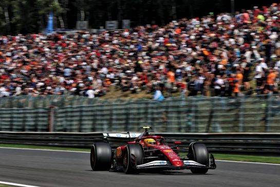 Lewis Hamilton (GBR) Ferrari SF-25.
25.07.2025. Formula 1 World Championship, Rd 13, Belgian Grand Prix, Spa Francorchamps, Belgium, Sprint Qualifying Day.
- www.xpbimages.com, EMail: requests@xpbimages.com © Copyright: Bearne / XPB Images
