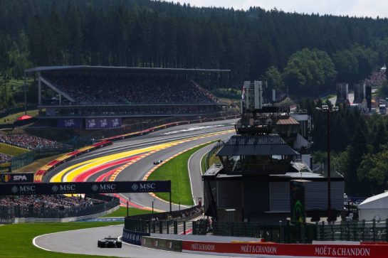 George Russell (GBR), Mercedes AMG F1 
25.07.2025. Formula 1 World Championship, Rd 13, Belgian Grand Prix, Spa Francorchamps, Belgium, Sprint Qualifying Day.
- www.xpbimages.com, EMail: requests@xpbimages.com © Copyright: Charniaux / XPB Images