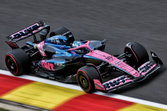 Pierre Gasly (FRA) Alpine F1 Team A525.
25.07.2025. Formula 1 World Championship, Rd 13, Belgian Grand Prix, Spa Francorchamps, Belgium, Sprint Qualifying Day.
- www.xpbimages.com, EMail: requests@xpbimages.com © Copyright: Bearne / XPB Images