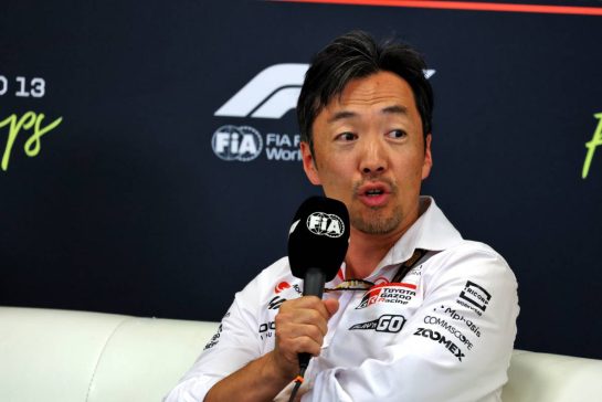 Ayao Komatsu (JPN) Haas F1 Team Principal in the FIA Press Conference.
25.07.2025. Formula 1 World Championship, Rd 13, Belgian Grand Prix, Spa Francorchamps, Belgium, Sprint Qualifying Day.
- www.xpbimages.com, EMail: requests@xpbimages.com © Copyright: Moy / XPB Images