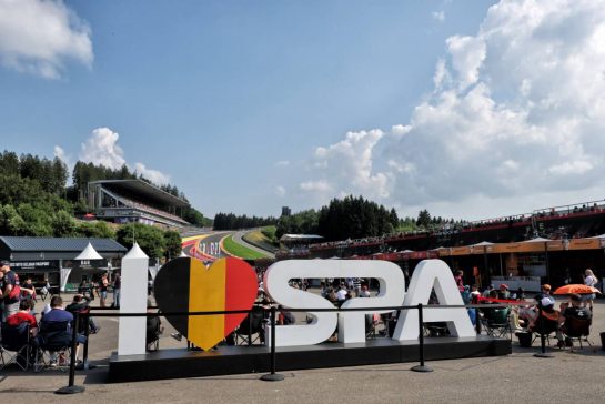 Circuit atmosphere - I Love Spa sign in the Fan Zone.
25.07.2025. Formula 1 World Championship, Rd 13, Belgian Grand Prix, Spa Francorchamps, Belgium, Sprint Qualifying Day.
- www.xpbimages.com, EMail: requests@xpbimages.com © Copyright: Moy / XPB Images