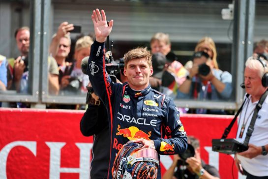 Sprint winner Max Verstappen (NLD) Red Bull Racing celebrates in parc ferme.
26.07.2025. Formula 1 World Championship, Rd 13, Belgian Grand Prix, Spa Francorchamps, Belgium, Sprint and Qualifying Day.
- www.xpbimages.com, EMail: requests@xpbimages.com © Copyright: Moy / XPB Images