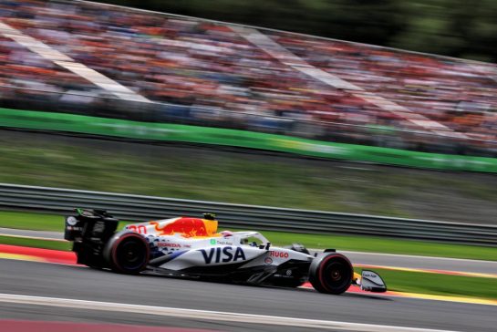 Liam Lawson (NZL) Racing Bulls VCARB 02.
26.07.2025. Formula 1 World Championship, Rd 13, Belgian Grand Prix, Spa Francorchamps, Belgium, Sprint and Qualifying Day.
- www.xpbimages.com, EMail: requests@xpbimages.com © Copyright: Moy / XPB Images