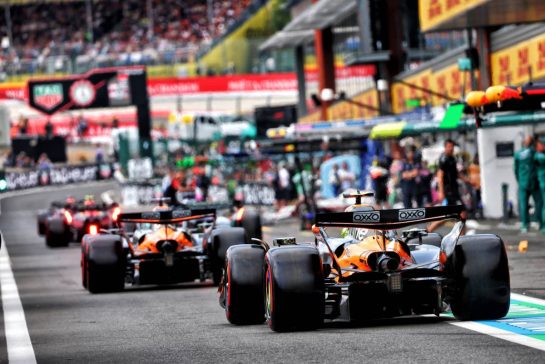 Lando Norris (GBR) McLaren MCL39 leaves the pits.
26.07.2025. Formula 1 World Championship, Rd 13, Belgian Grand Prix, Spa Francorchamps, Belgium, Sprint and Qualifying Day.
- www.xpbimages.com, EMail: requests@xpbimages.com © Copyright: Batchelor / XPB Images